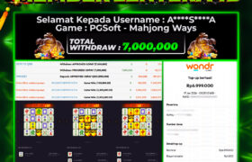 JACKPOT MAHJONG WAYS 17 JANUARI 2026