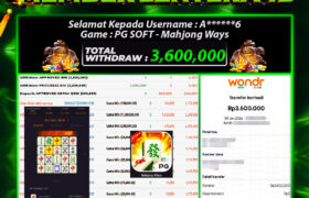 JACKPOT MAHJONG WAYS 09 JANUARI 2026