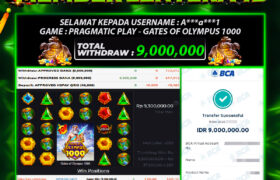 JACKPOT GATES OF OLYMPUS 1000 18 MARET 2026