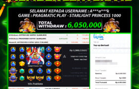 JACKPOT STARLIGHT PRINCESS 1000 10 MARET 2026