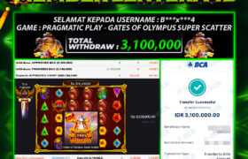 JACKPOT GATES OF OLYMPUS SUPER SCATTER 08 MARET 2026